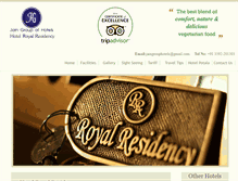 Tablet Screenshot of hotelroyalresidency.net